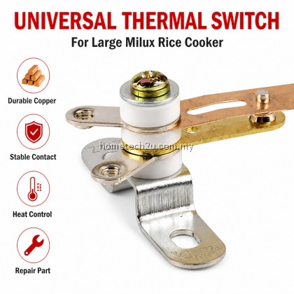 Milux MRC-5200 MRC-5240NS Rice Cooker Thermostat Thermal Switch 250V High Power Contact Repair Spare Part Milux MRC-5200 MRC-5240NS Rice Cooker Thermostat Thermal Switch 250V High Power Contact Repair Spare Part