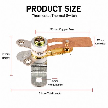 Milux MRC-5200 MRC-5240NS Rice Cooker Thermostat Thermal Switch 250V High Power Contact Repair Spare Part Milux MRC-5200 MRC-5240NS Rice Cooker Thermostat Thermal Switch 250V High Power Contact Repair Spare Part