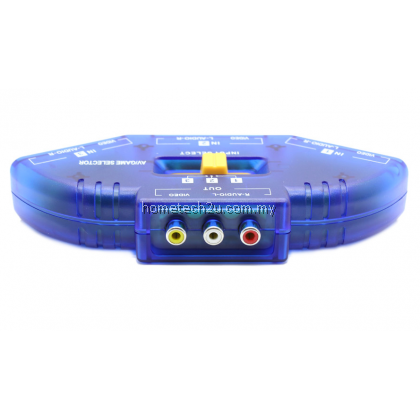 3 Way AV RCA Audio Video Selector Switcher Switch 3 Way AV RCA Audio Video Selector Switcher Switch