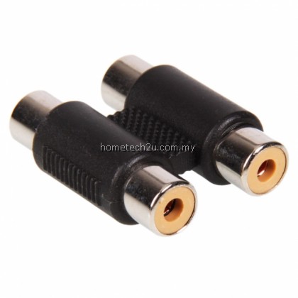 2 Twin Double RCA Female to Female Phono Coupler Adapter 2 Twin Double RCA Female to Female Phono Coupler Adapter
