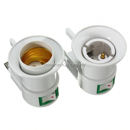 UK Plug E27/B22 Lamp Base Wall Screw Light Bulb Lamp Socket Holder Adapter Converter 110-240V With ON/OFF Switch UK Plug E27/B22 Lamp Base Wall Screw Light Bulb Lamp Socket Holder Adapter Converter 110-240V With ON/OFF Switch