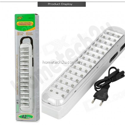 DP LED-714 Rechargeable 2.94W 110lm 6000K 42-LED White Light 2-Mode Emergency Light DP LED-714 Rechargeable 2.94W 110lm 6000K 42-LED White Light 2-Mode Emergency Light
