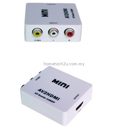 Mini HD Video Converter Box HDMI to RCA AV/CVSB L/R Video HDMI TO AV Adapter Mini HD Video Converter Box HDMI to RCA AV/CVSB L/R Video HDMI TO AV Adapter