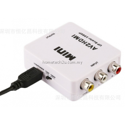 Mini HD Video Converter Box HDMI to RCA AV/CVSB L/R Video HDMI TO AV Adapter Mini HD Video Converter Box HDMI to RCA AV/CVSB L/R Video HDMI TO AV Adapter