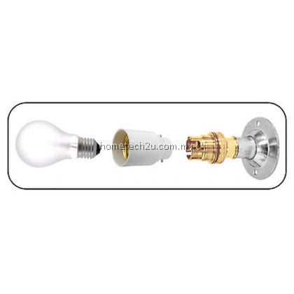 B22 to E27 Lamp Light Bulb Base Socket Converter Adaptor B22 to E27 Lamp Light Bulb Base Socket Converter Adaptor