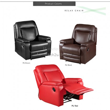 Sevannah One Seater Solid PU Recliner Chair Sofa Sevannah One Seater Solid PU Recliner Chair Sofa