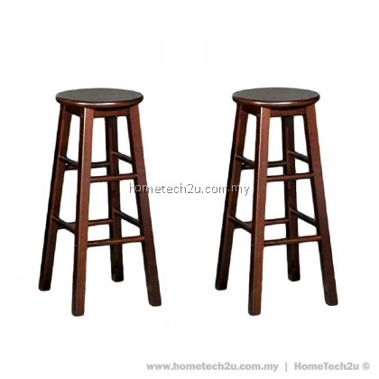 x 2 Units UHome 29" inch Wooden Pub Bar Counter Stool Chair x 2 Units UHome 29" inch Wooden Pub Bar Counter Stool Chair
