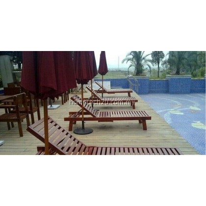 Pisa Wooden Hotel Outdoor Sun loungers With Adjusted Back Pisa Wooden Hotel Outdoor Sun loungers With Adjusted Back