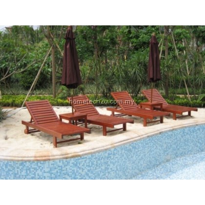 Pisa Wooden Hotel Outdoor Sun loungers With Adjusted Back Pisa Wooden Hotel Outdoor Sun loungers With Adjusted Back