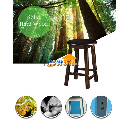 UHome 18 Inch Rounded Wooden Bar Stool Chair For Coffee Shop Restaurant UHome 18 Inch Rounded Wooden Bar Stool Chair For Coffee Shop Restaurant
