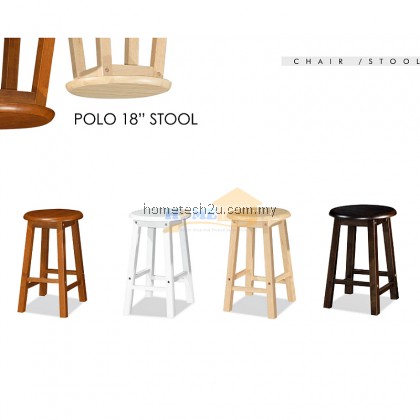UHome 18 Inch Rounded Wooden Bar Stool Chair For Coffee Shop Restaurant UHome 18 Inch Rounded Wooden Bar Stool Chair For Coffee Shop Restaurant