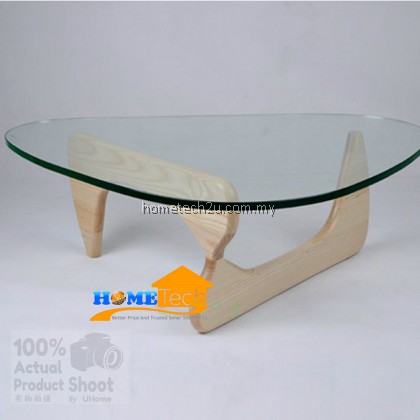 Creative Triangle Wood and Glass Living Room Coffee Table Creative Triangle Wood and Glass Living Room Coffee Table
