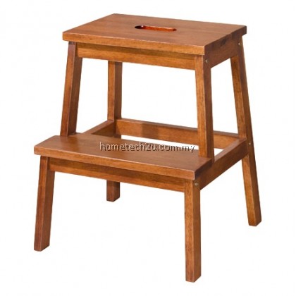 UHome Step Stool Chair (2 Steps) Wood Ladder Stool for Kitchen UHome Step Stool Chair (2 Steps) Wood Ladder Stool for Kitchen