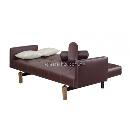 Bosnia PU Three Saet Arm Rest Sofa Bed With 2 Pillow And Bolster (PU BROWN) Bosnia PU Three Saet Arm Rest Sofa Bed With 2 Pillow And Bolster (PU BROWN)