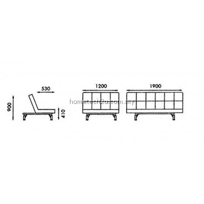 Mirai Three Seater Twin Size Sofa Bed With Reclining Function Mirai Three Seater Twin Size Sofa Bed With Reclining Function