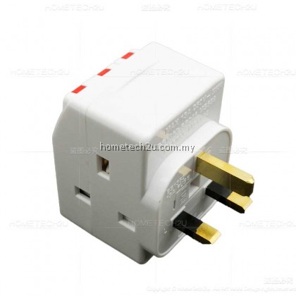 High Quality Wall 13A 3 Way Three Way Adaptor Adapter With Neon Switch Plug Kepala 3 Tiga (Sirim Approved) High Quality Wall 13A 3 Way Three Way Adaptor Adapter With Neon Switch Plug Kepala 3 Tiga (Sirim Approved)