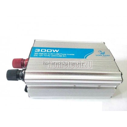 Lon Sam Car Power Inverter 300 Watt DC 12V to AC 220V +USB 5V Lon Sam Car Power Inverter 300 Watt DC 12V to AC 220V +USB 5V
