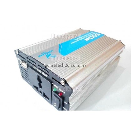 Lon Sam Car Power Inverter 500 Watt DC 12V to AC 220V +USB 5V Lon Sam Car Power Inverter 500 Watt DC 12V to AC 220V +USB 5V