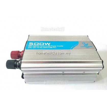 Lon Sam Car Power Inverter 500 Watt DC 12V to AC 220V +USB 5V Lon Sam Car Power Inverter 500 Watt DC 12V to AC 220V +USB 5V