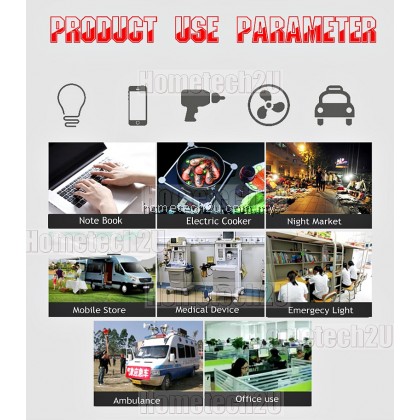 Battery Car Power Inverter 1000 Watt DC 12V to AC 220V +USB 5V Battery Car Power Inverter 1000 Watt DC 12V to AC 220V +USB 5V