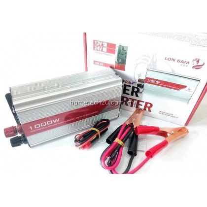 Battery Car Power Inverter 1000 Watt DC 12V to AC 220V +USB 5V Battery Car Power Inverter 1000 Watt DC 12V to AC 220V +USB 5V