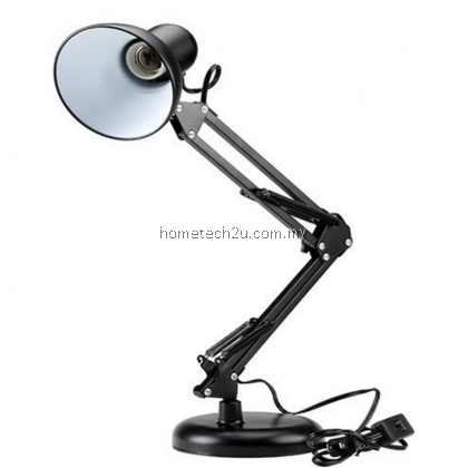 Metal Adjustable Arm Work Office Desk Lamp Table Lamp (Black) Metal Adjustable Arm Work Office Desk Lamp Table Lamp (Black)