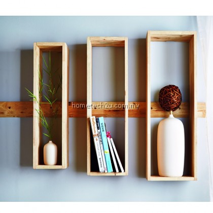 Wooden Wall Decoration Rack Shelf (Set of 3) Wooden Wall Decoration Rack Shelf (Set of 3)