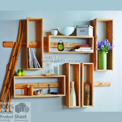 Wooden Wall Decoration Rack Shelf (Set of 3) Wooden Wall Decoration Rack Shelf (Set of 3)