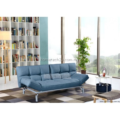 Clo Creative Modern 3 Seater Fabric Sofa Bed - Blue
