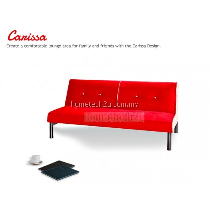 Carissa Stylish Microfiber Sofa Bed-Red Carissa Stylish Microfiber Sofa Bed-Red