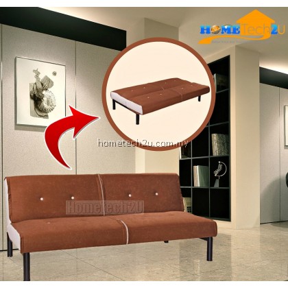 Carissa Stylish Microfiber Sofa Bed-Brown Carissa Stylish Microfiber Sofa Bed-Brown