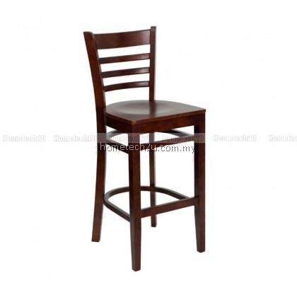 Hometech2u 29" Ladder Back Wooden Restaurant Bar Stool Hometech2u 29" Ladder Back Wooden Restaurant Bar Stool