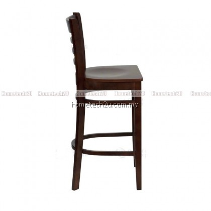 Hometech2u 29" Ladder Back Wooden Restaurant Bar Stool Hometech2u 29" Ladder Back Wooden Restaurant Bar Stool