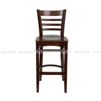 Hometech2u 29" Ladder Back Wooden Restaurant Bar Stool Hometech2u 29" Ladder Back Wooden Restaurant Bar Stool