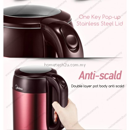MIDEA JUG KETTLE ANTI SCALD PROTECTION ELEGANT SERIES 1.7L (ELEGANT MAROON) MIDEA JUG KETTLE ANTI SCALD PROTECTION ELEGANT SERIES 1.7L (ELEGANT MAROON)