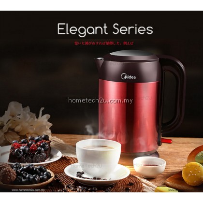 MIDEA JUG KETTLE ANTI SCALD PROTECTION ELEGANT SERIES 1.7L (ELEGANT MAROON) MIDEA JUG KETTLE ANTI SCALD PROTECTION ELEGANT SERIES 1.7L (ELEGANT MAROON)