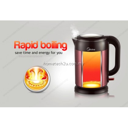 MIDEA JUG KETTLE ANTI SCALD PROTECTION ELEGANT SERIES 1.7L (ELEGANT MAROON) MIDEA JUG KETTLE ANTI SCALD PROTECTION ELEGANT SERIES 1.7L (ELEGANT MAROON)