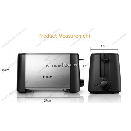 Philips Toaster (2 SLOTS) With High Lift - Metal Body Philips Toaster (2 SLOTS) With High Lift - Metal Body
