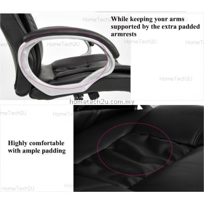Ergonomic High-Back PU Office Executive Chair (Black) Ergonomic High-Back PU Office Executive Chair (Black)