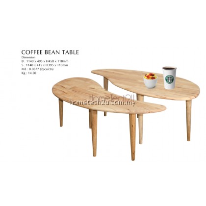 Modern 2 In 1 Bean Connected Coffee Table (Natural)