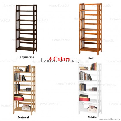 5 Tiers Wooden Bookshelves Bookcase