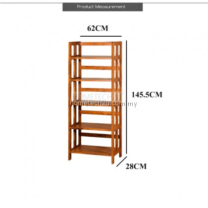 5 Tiers Wooden Bookshelves Bookcase