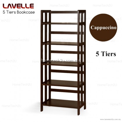 5 Tiers Wooden Bookshelves Bookcase