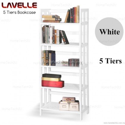 5 Tiers Wooden Bookshelves Bookcase