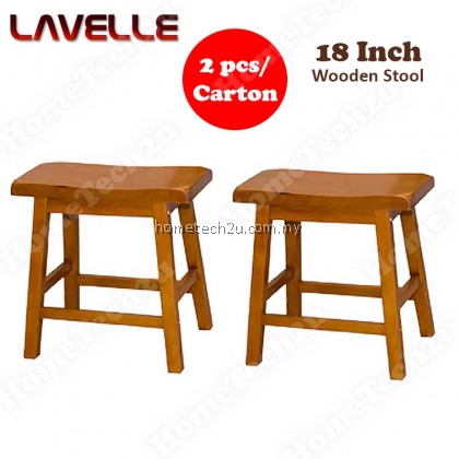 Lavelle 18 inch Rectangle Wooden Bar Stool