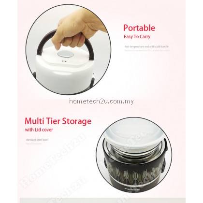 FABER Portable Mini Electric Steamer Lunch Box Portable Food Steamer FABER Portable Mini Electric Steamer Lunch Box Portable Food Steamer