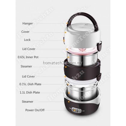 FABER Portable Mini Electric Steamer Lunch Box Portable Food Steamer FABER Portable Mini Electric Steamer Lunch Box Portable Food Steamer