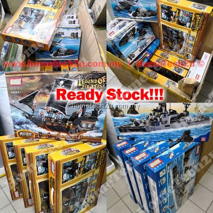 GUDI Building Blocks Compatible with LEGO Black Pearl Pirates of the Caribbean Series Boys Assembled Toys GUDI Building Blocks Compatible with LEGO Black Pearl Pirates of the Caribbean Series Boys Assembled Toys