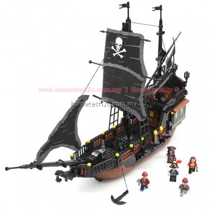 GUDI Building Blocks Compatible with LEGO Black Pearl Pirates of the Caribbean Series Boys Assembled Toys GUDI Building Blocks Compatible with LEGO Black Pearl Pirates of the Caribbean Series Boys Assembled Toys
