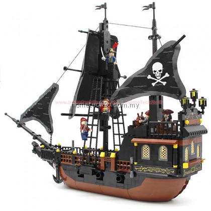 GUDI Building Blocks Compatible with LEGO Black Pearl Pirates of the Caribbean Series Boys Assembled Toys GUDI Building Blocks Compatible with LEGO Black Pearl Pirates of the Caribbean Series Boys Assembled Toys